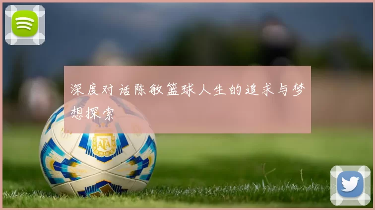 深度对话陈敏篮球人生的追求与梦想探索