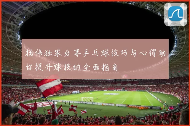 杨伟独家分享乒乓球技巧与心得助你提升球技的全面指南